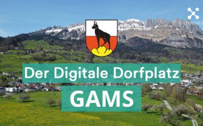 Gams führt Einwohner-App „Digitaler Dorfplatz“ von Crossiety ein
